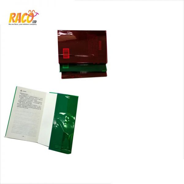 PVC Tinted color Plastic Book Cover Sleeve