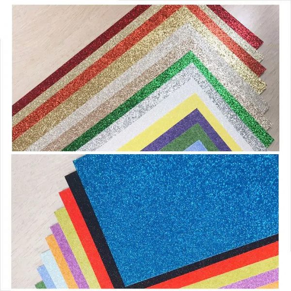 Multicolor Glitter Paper Cardstock For Crafts