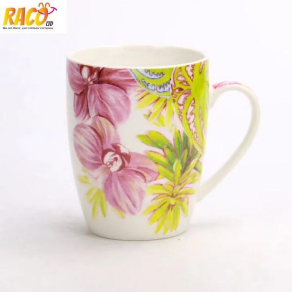 Spring Season Flower Printing Decals Mugs New Bone China